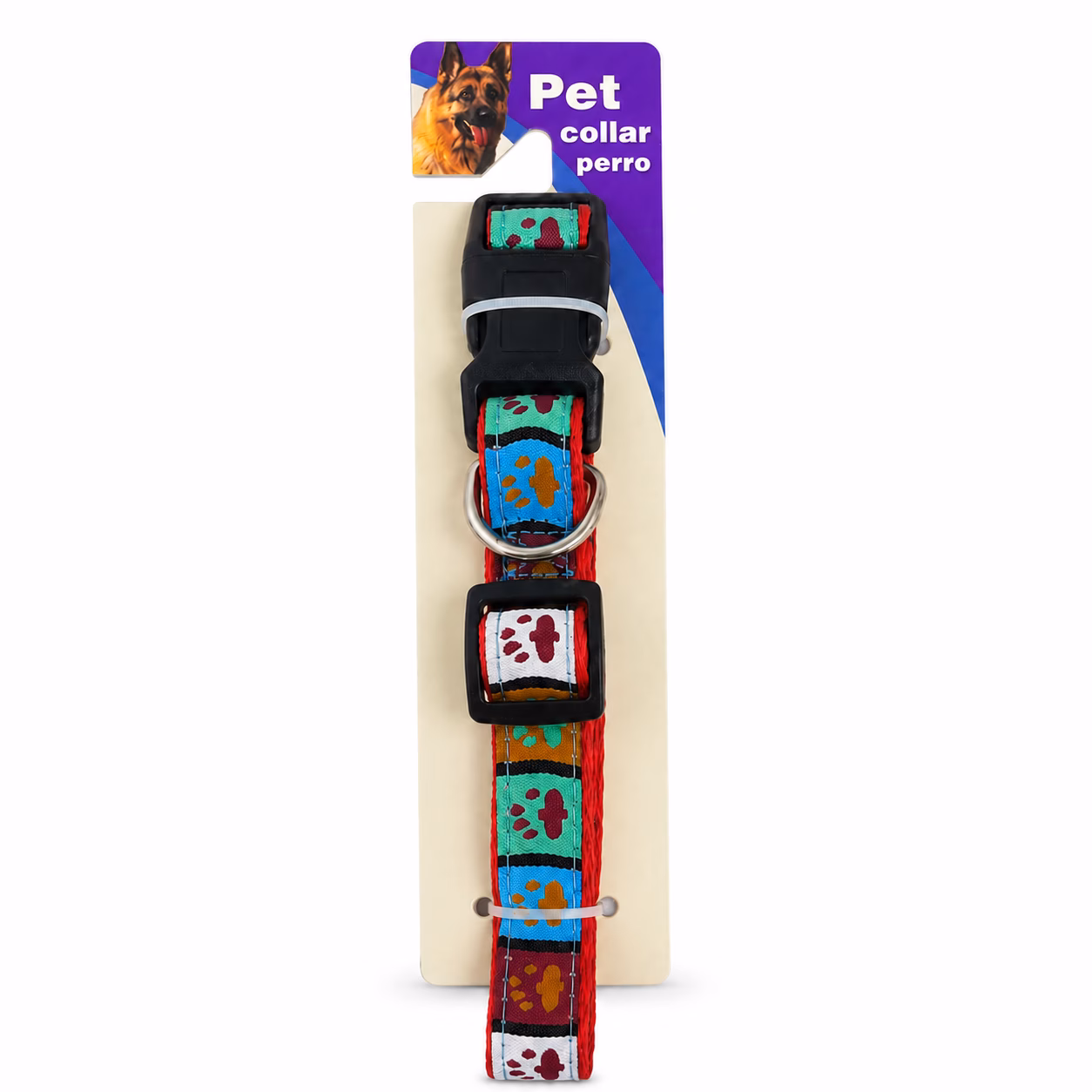 Collar Huellas para Perro y Gato Talla M