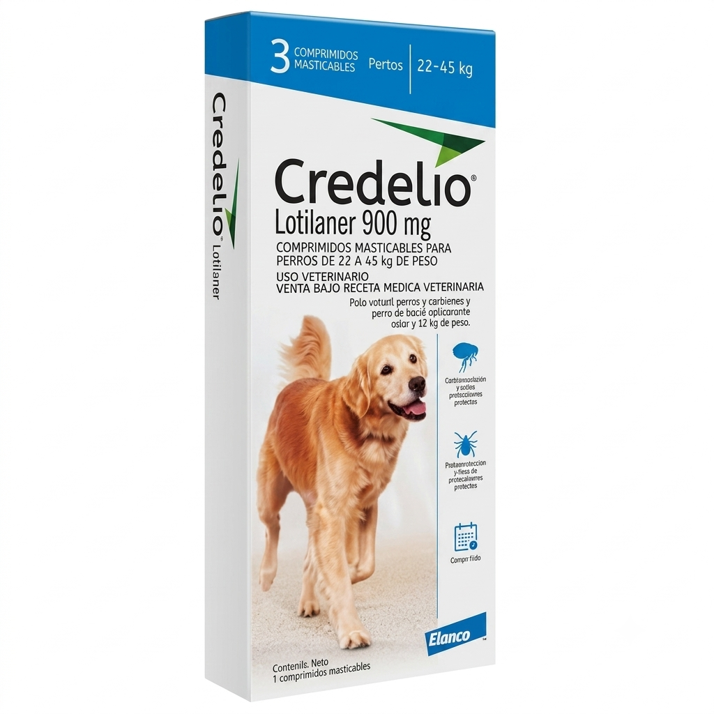 CREDELIO PERRO x 3 COMPRIMIDOS 22-45KG
