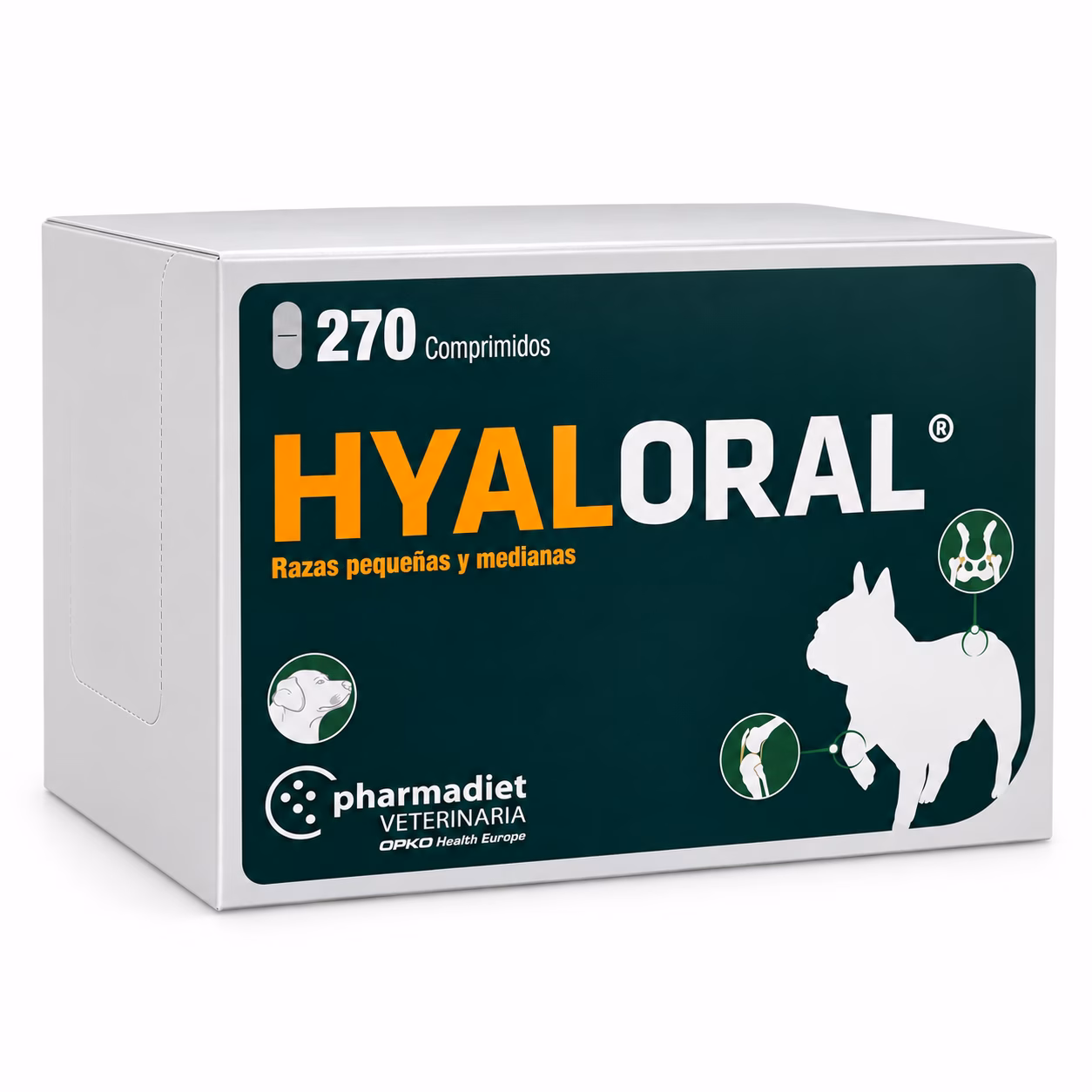 Condroprotector Hyaloral Razas P/M 270 Comprimidos