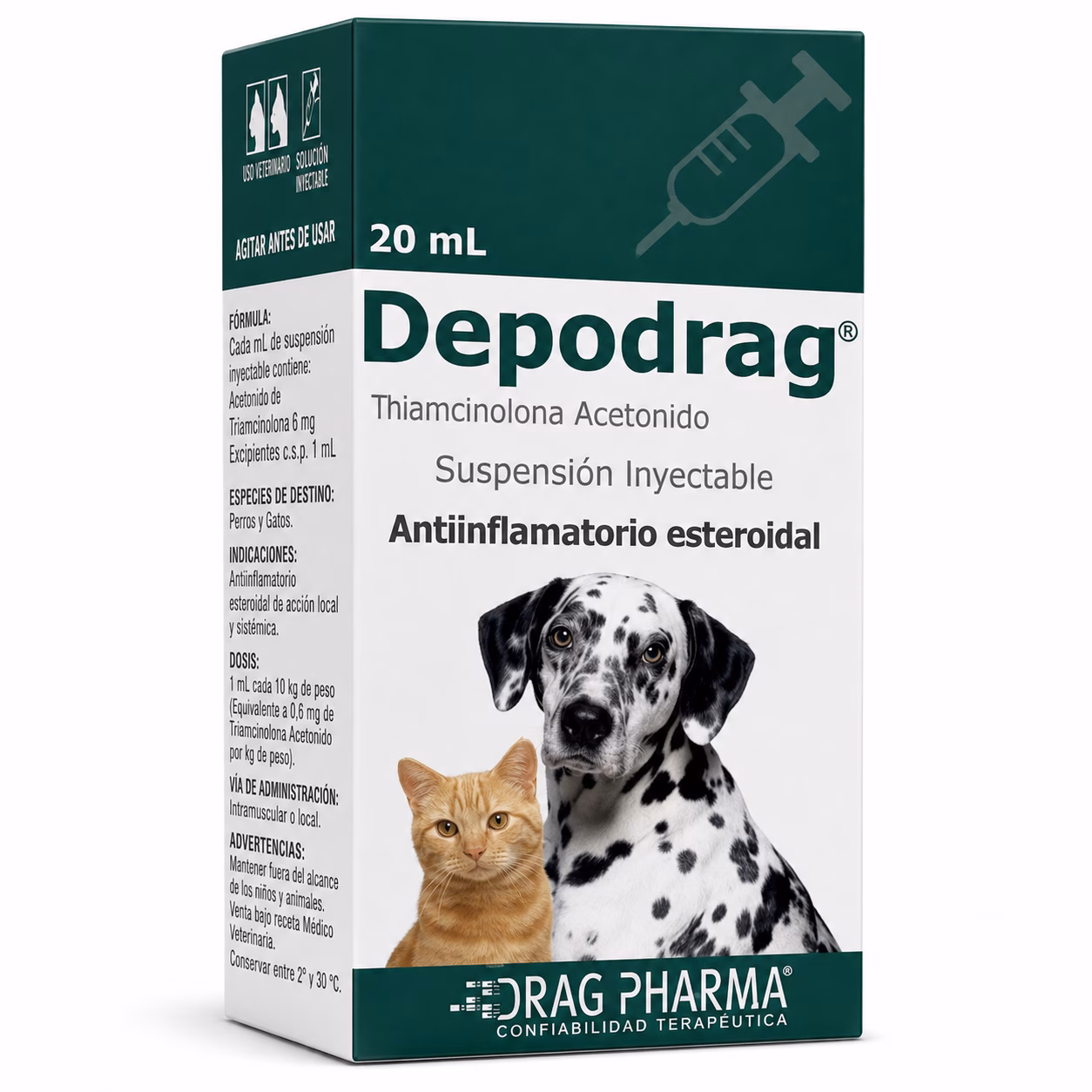 Depodrag Inyectable para Perro y Gato 5 ml