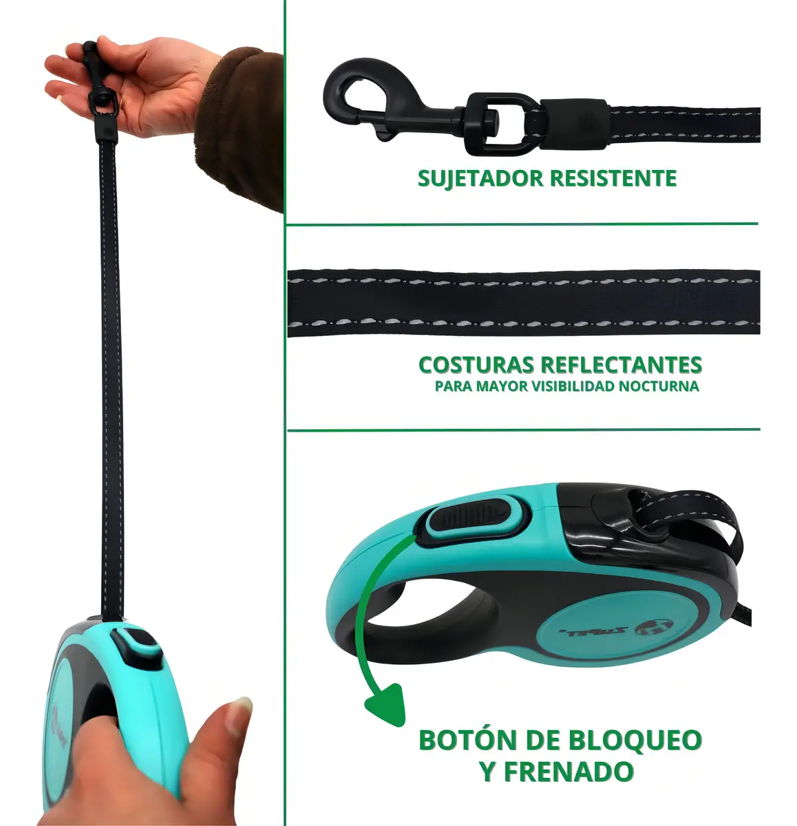 CORREA RETRACTIL ZUPET L/XL - Imagen 3