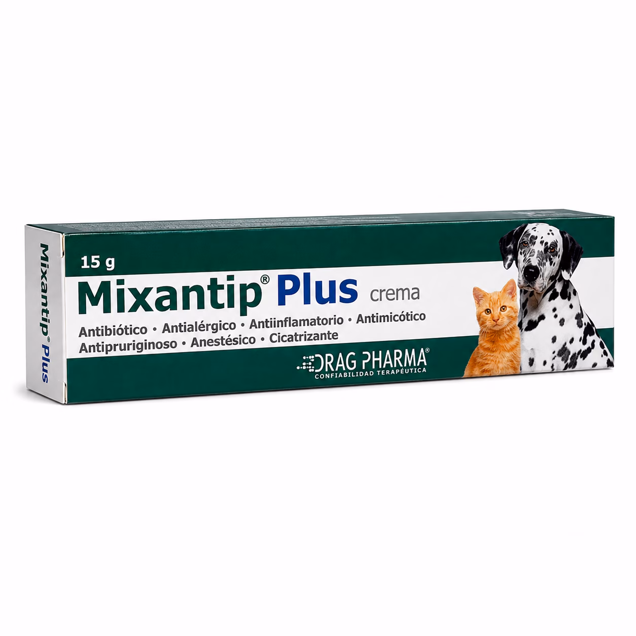 Antibiótico Mixantip Plus Crema para Perro y Gato 15 g
