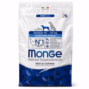 Alimento Monge Medium Puppy & Junior para Perro 3 kg