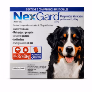 NexGard 136 mg Perro 25,1–50 kg 3 Comprimidos