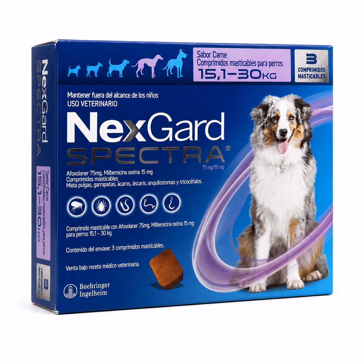NexGard Spectra 15–30 kg 3 Unidades
