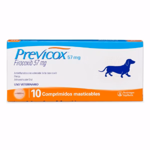 Antiinflamatorio Previcox 57 mg para Perro 10 Comprimidos