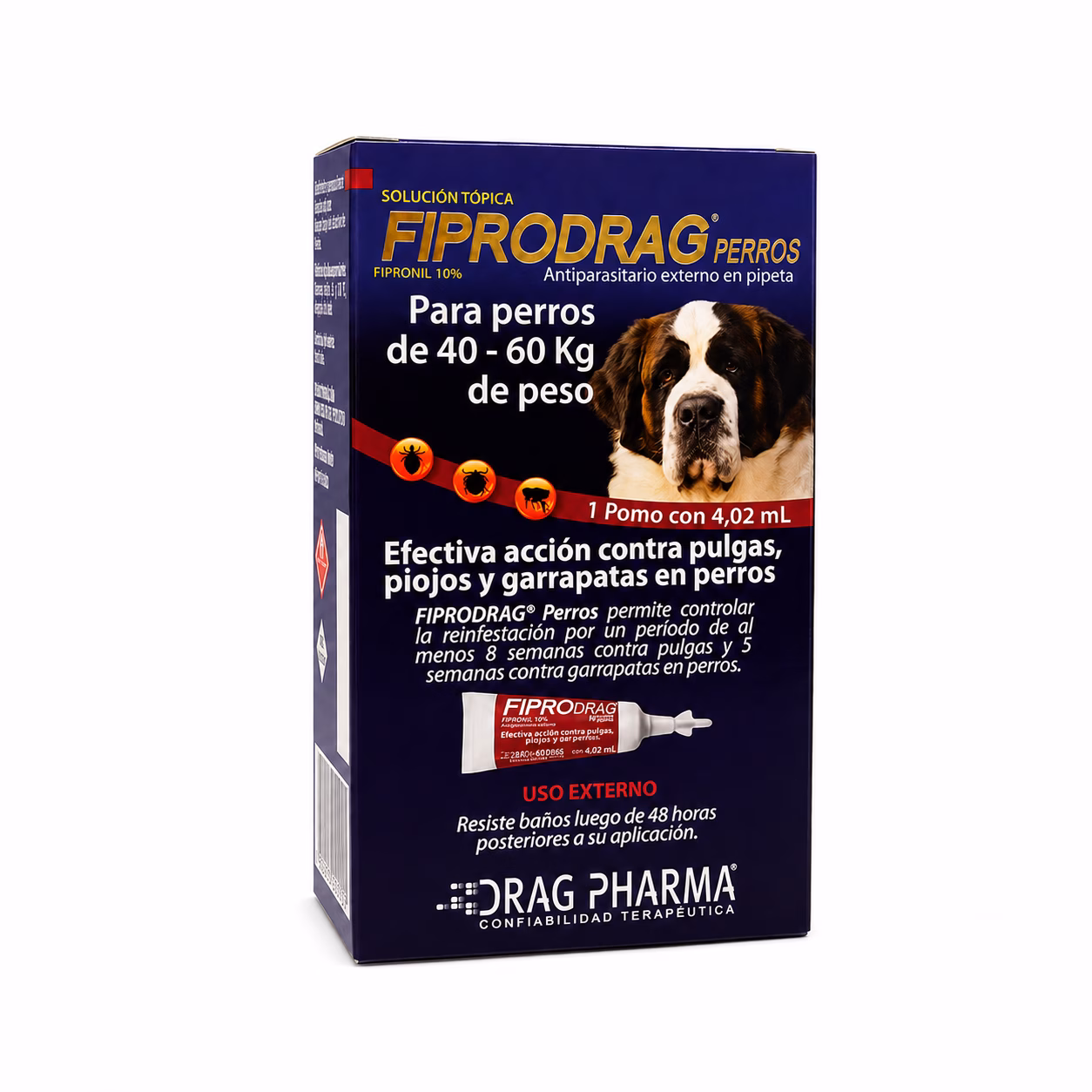 Pipeta Fiprodrag para Perro 40–60 kg