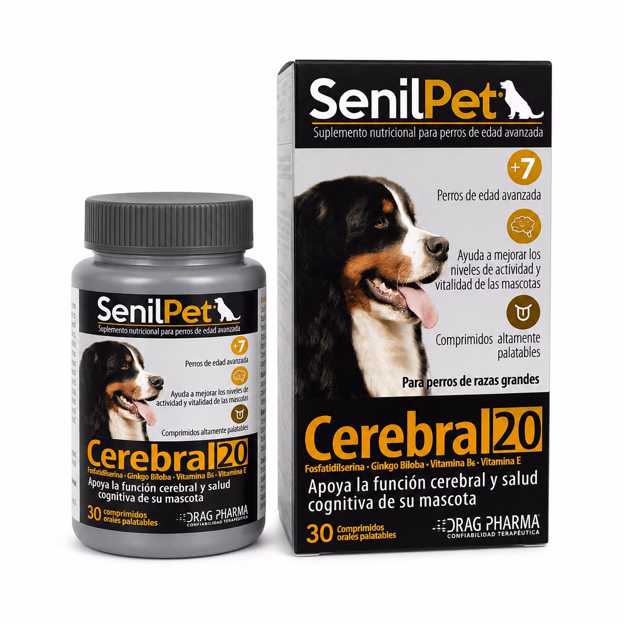 Senilpet Raza Grande para Perro 30 Comprimidos