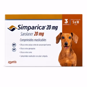 Simparica 20 mg Perro 5–10 kg 3 Tabletas