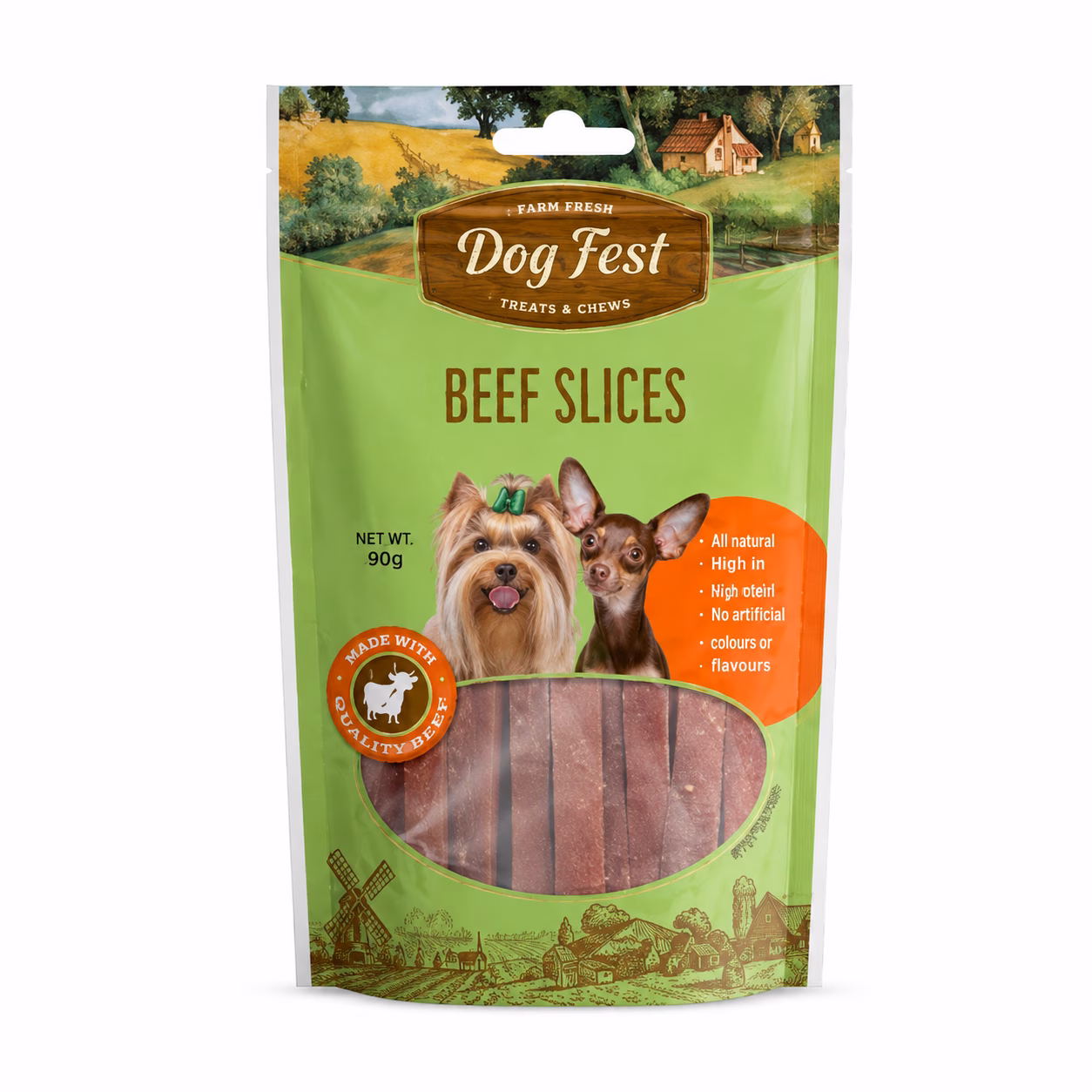 Snack Dogfest Láminas de Carne para Perro