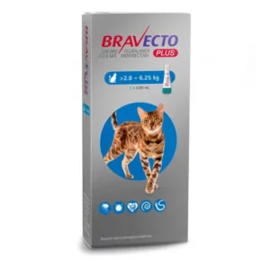 BRAVECTO PLUS GATO 2.8 A 6.25 KG