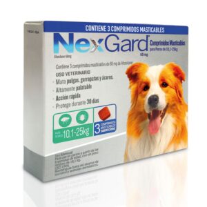 NEXGARD 10-25KG X 3 COMPR.