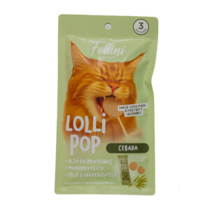 SNACK FELLINI LOLLIPOP CEBADA x3unid