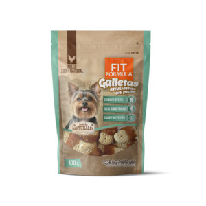SNACK FIT GALLETAS ENVUELTA EN POLLO 100GR