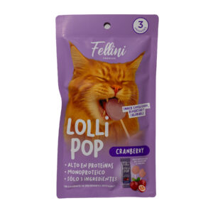 SNACK FELLINI LOLLIPOP CRANBERRY x3unid