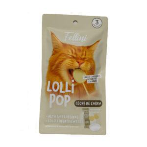 SNACK FELLINI LOLLIPOP LECHE DE CABRA x3unid
