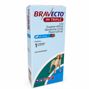 BRAVECTO  1 MES TRIPLE 20 - 40KG