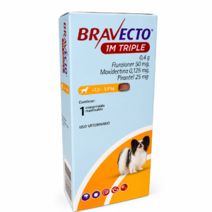 BRAVECTO  1 MES TRIPLE 2,5 - 4,5KG