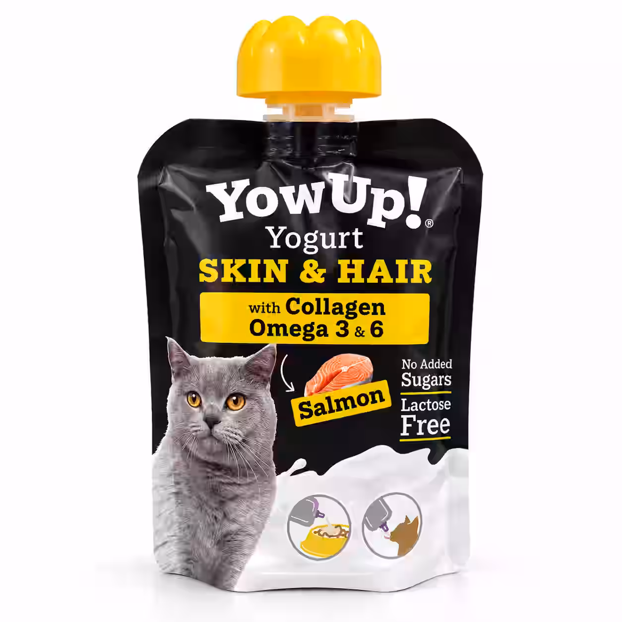 Yogurt para Gatos Salmon con Colágeno y Omega 3 y 6 85 g