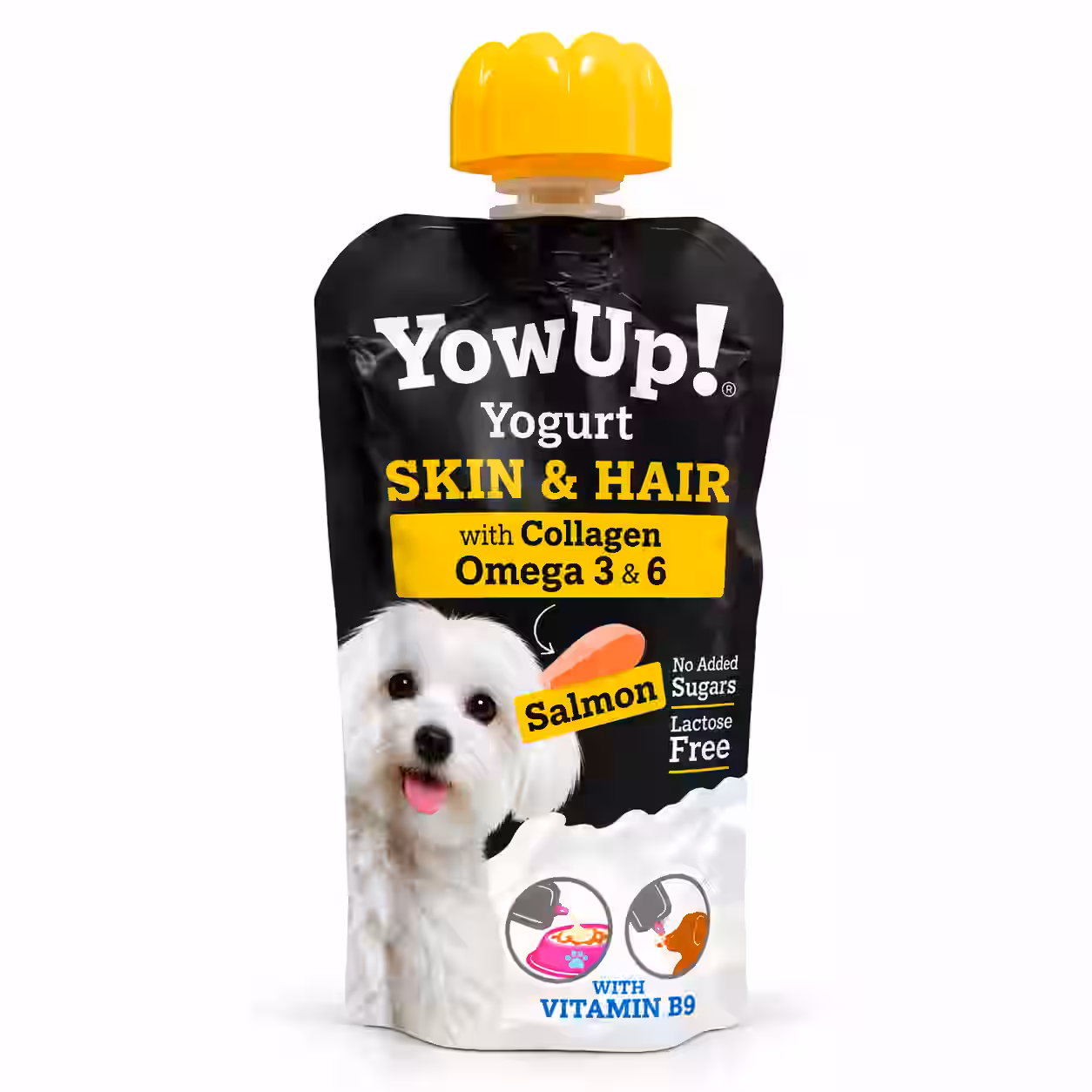 Yogurt para Perros Salmón 115gr con Colágeno y Omega 3 y 6